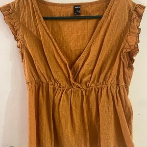 Burnt orange Peplum Top